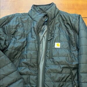 Carhartt Dark Quilted Jacket with Logo